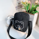 Cute Canvas Sling Bag Female Large Capacity Travel Crossbody Bag Fashion Student Shoulder Bags Messenger Bags