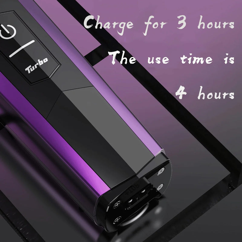 Cortadora de pelo eléctrica profesional KULILANG R77F con cabezal de aceite degradado, color morado, cuchilla FADE chapada en titanio, 7200 rpm, para peluquería