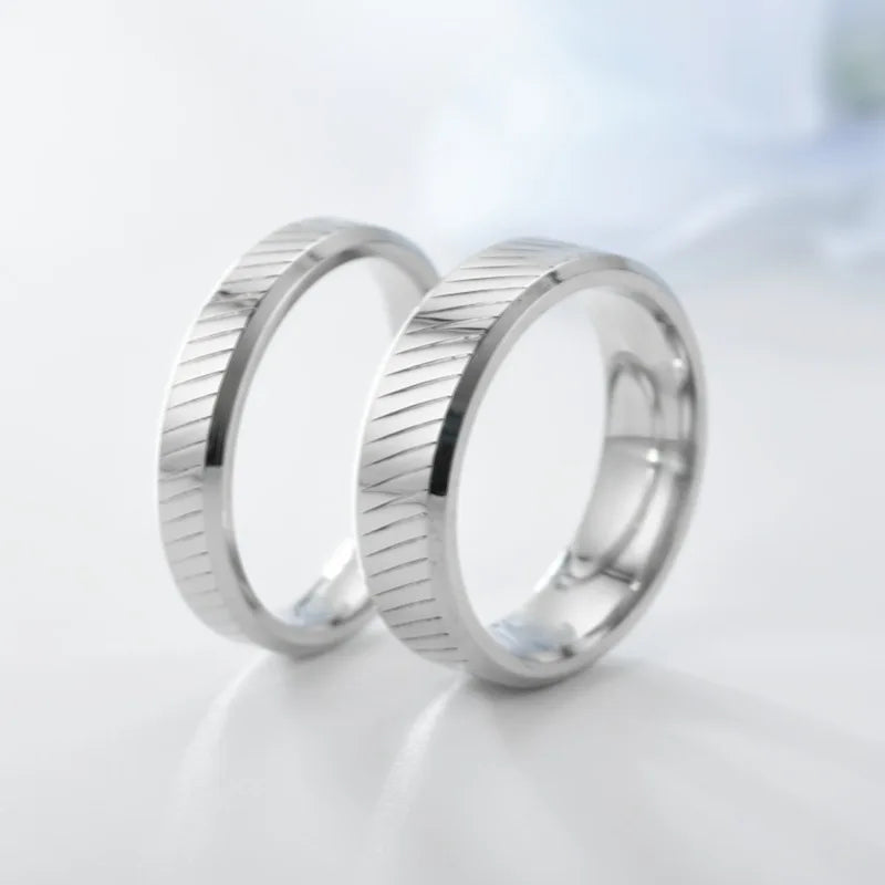 SOHOT  Titanium Steel Variety Couple Ring Jewelry For Lovers' And Unisex Punk Fashion Simple Travel Wedding Party Gift Wholesale