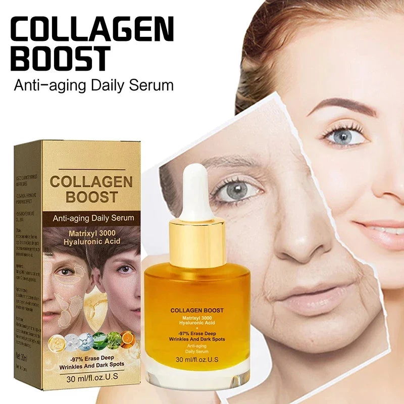 Collagen Face Serum Wrinkle Removalr Whitening Moisturizing Fade Fine Lines Dark Anti Aging Spots Korean Face Care Cosmetics New