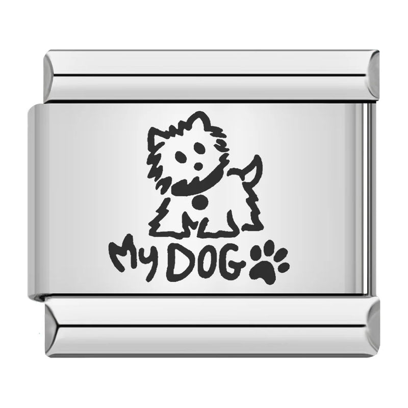 Gemosa Original Daisy Love Dream Pretty Personality Italian Charm Links Fit 9mm Bracelet Stainless Steel Jewelry Making