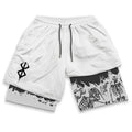 Berserk Anime Gym Shorts Men Fitness Sacrifice Print Y2K Performance Shorts 2 in 1 Quick Dry Athletics Short Pants Summer Male