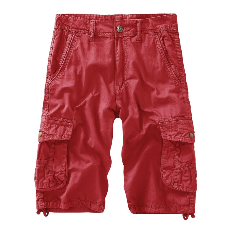 Camo Military Shorts Bermuda 2024 Summer Camouflage Cargo Shorts Men Cotton Loose Tactical Short Pants No Belt