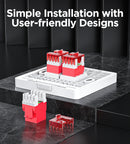 AMPCOM RJ11 RJ45 Faceplate Wall Socket Wallplate Face plate 1-Port 2-Port 4-Port Networking Telephone Socket Outlet Mount Panel