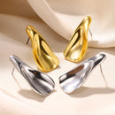 Gold Color Love Heart Earrings For Women Bow Stud 2023 Trend Simple Knot Earrings Piercing Fashion Jewelry Valentine's Day Gifts