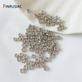 Gold Plated Brass Metal Round Flat Beads 3mm/4mm/6mm/8mm Spacer Beads For Jewellery Making DIY Accessories Wholesale
