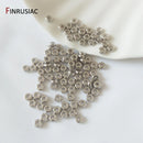 Gold Plated Brass Metal Round Flat Beads 3mm/4mm/6mm/8mm Spacer Beads For Jewellery Making DIY Accessories Wholesale