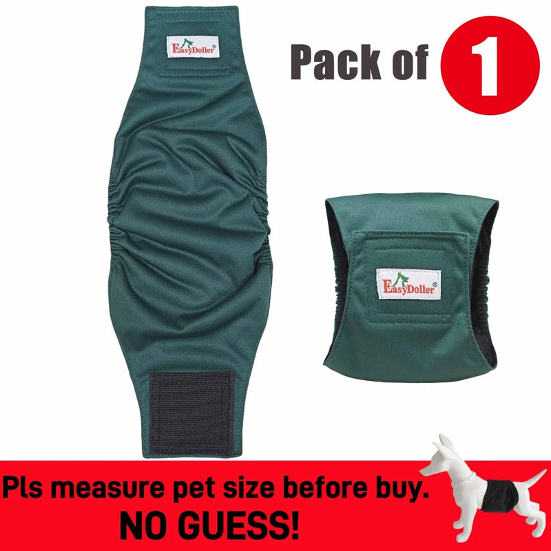 1 Pc Washable Male Dog Diaper Reusable Pet Sanitary Pants Hight Absorbent Leak Proof Nappy Belly Band Wrap for Small Breed Dogs
