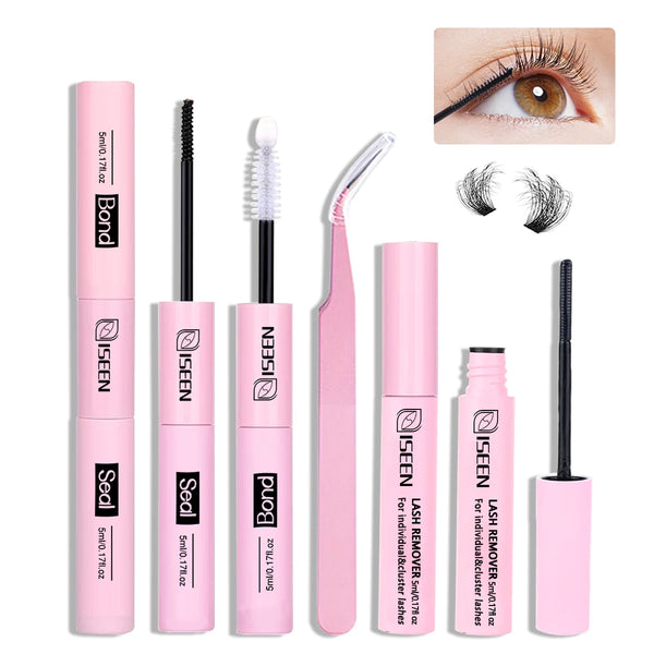 Lash Bond And Seal 10ml DIY Lash Extension And Lash Glue Remover 5ml Kit Long Lasting with Tweezers Makeup Tool