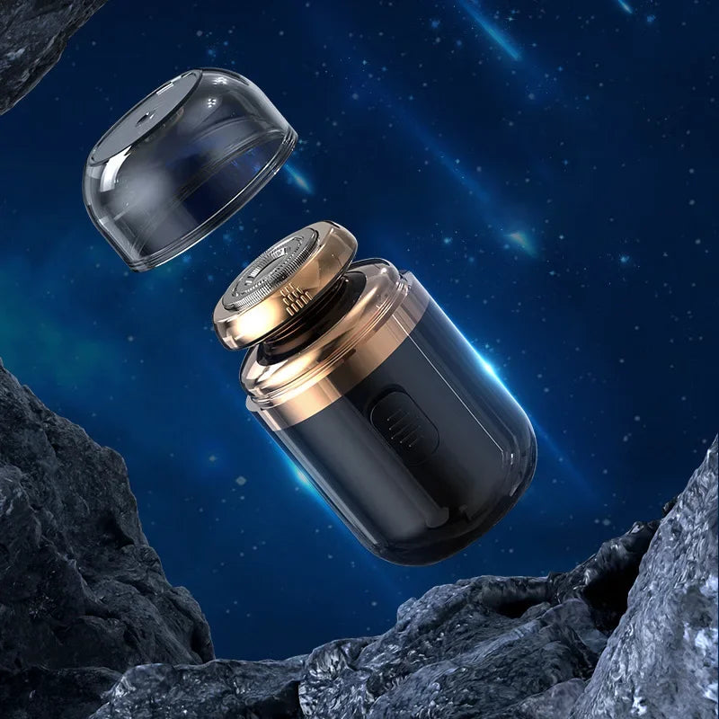 Portable Mini Electric Shaver Nose Hair Trimmer 2-in-1 Rechargeable Men's Nose Hair Removal Shaver New Style Knife Men's Razor