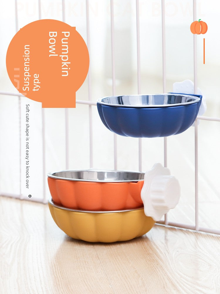 Drinking Bowl Anti-Tumble Kittens Pet Hanging Dog Basin