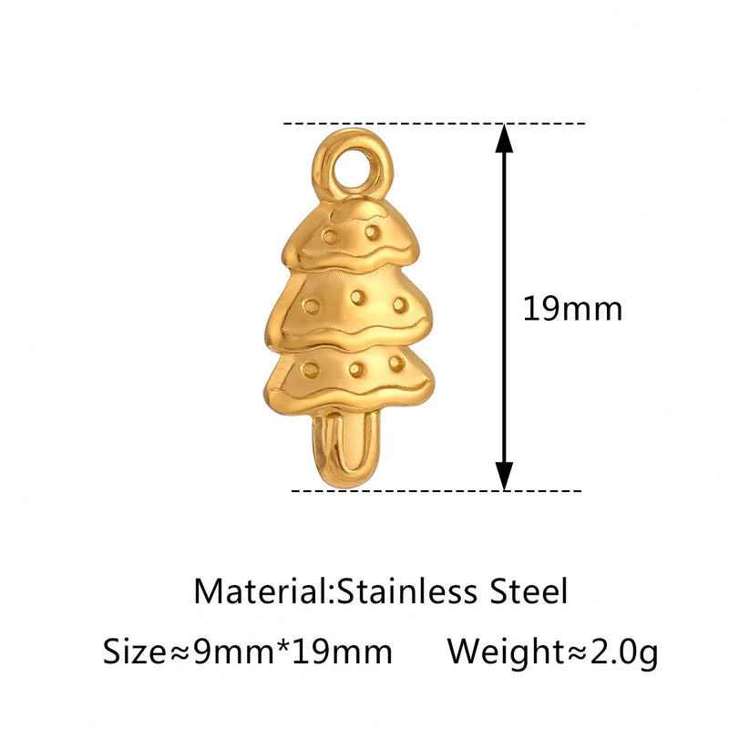 3Pcs/Lot Christmas Candy/Xmas Tree/Gingerbread Bear/Snow House Charms Pendant For Bracelet Necklace Earrings DIY Jewelry Making