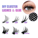 رموش Abonnie Lash Clusters DIY C/D Curl Mega 60 Segmented Fluffy Volume Single Clusters