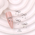 TSZS 10pcs Luxury Kawaii Bow Nail Art Charms 3D Japanese Alloy Bow Tie Jewelry Nail Rhinestone Decoration DIY Access