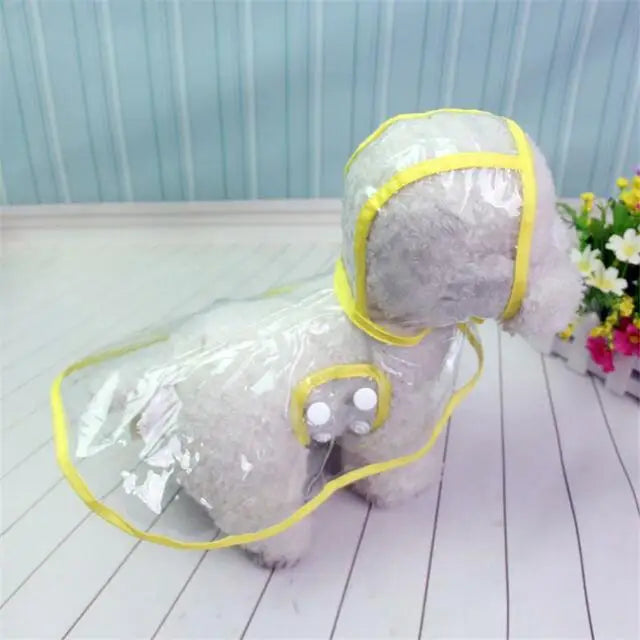 Customizable Transparent Dog Raincoat
