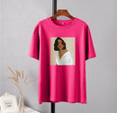 Hirsionsan Aesthetic Figures T Shirts for Women Summer Simple Soft Cotton Basic Tops Female Oversized Korean Short Sleeve Tees