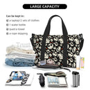 Halloween Bats Devil Print Duffel Bag Weekender Overnight Bag for Women Men Teens Lighweight Travel Bag for Gym Yoga Sport