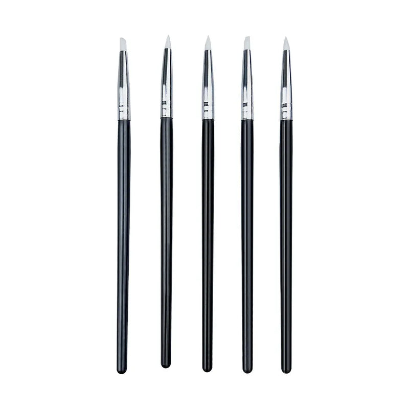 Dental Silicone Resin Brush Pens Cement Porcelain Teeth Adhesive Composite Oral Hygiene Dentist Tools Dentistry lab 5Pcs/Set