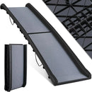 Happy Ride Folding Pet Ramp for Cars, Trucks, & SUVs 156cm Portable for Dogs 90kg with Siderails, Non-Slip- Weighs Only 3.8kg