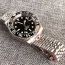 Gold Tow Tone NH34A GMT Movement Diving Watch for Men Automatic Watches Mechanical Swim Jubilee Bracelet 200m Waterproof Date