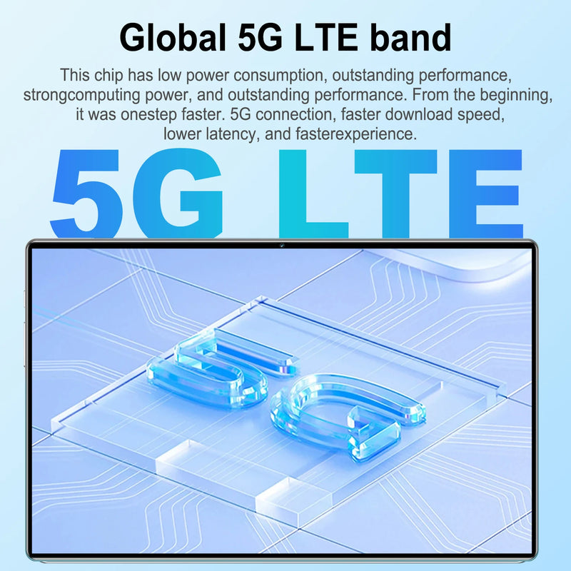 2024 NEW 11.6 Inch Original Tablet Android13 16GB Ram 1TB Rom Dual SIM 10 Core WPS GPS Bluetooth 5G Network Phone call Tablet PC