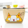 New Cartoon Cat Print Mini Oxford Key Wallet Women Card Holder Zipper Money Pouch Purse Storage Bag Kawaii Girls Cute Wallet