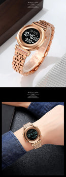 SKMEI 2139 Steel Muslim Azan Digital Watch Mens Back Light Waterproof  Wristwatch Prayer Qibla Compass Alarm Clock watch 1861