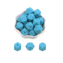 Kovict 14/17mm 10pcs Hexagon Silicone Beads For Jewelry Making Silicone Bead To Make Bracelets Necklace Making Accessories