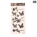 1Sheet Waterproof Temporary Tattoo Sticker 3D Butterfly Theme Fake Tattoo for Women Body Leg Arm Art