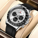 LIGE Top Brand Luxury FOXBOX Men Watch Calendar Date Week Quartz Wristwatch Dual Display Digital Watches Mens Luminous Clock Man