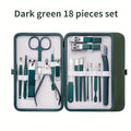 New Stainless Steel Nail Clipper Set Professional Green Grooming Tool Set Home Nail Art Set