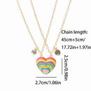 2 Pcs/Set Magnetism Best Friends Pendant Necklace for Women Rabbit Lover Broken Heart Clavicle Chain BFF Best Friends Jewelry