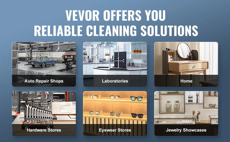 Limpiador ultrasónico VEVOR 2/3/6/10/15/30L 300W 40kHz digital con temporizador y calentador, con cesta para piezas de armas y balas.