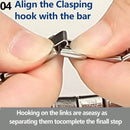 New Fashion Love Beauty Peace Girl Key Happy Forever Dad Italian Links Bracelet Stainless Steel Jewelry Diy Making