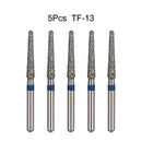 5Pcs/Bag Dental Diamond Burs Drill FG 1.6mm Bur For High Speed Handpiece Denspay Dental Bur Polishing Whitening Lab Material