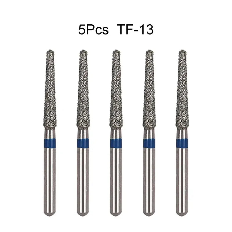 5Pcs/Bag Dental Diamond Burs Drill FG 1.6mm Bur For High Speed Handpiece Denspay Dental Bur Polishing Whitening Lab Material