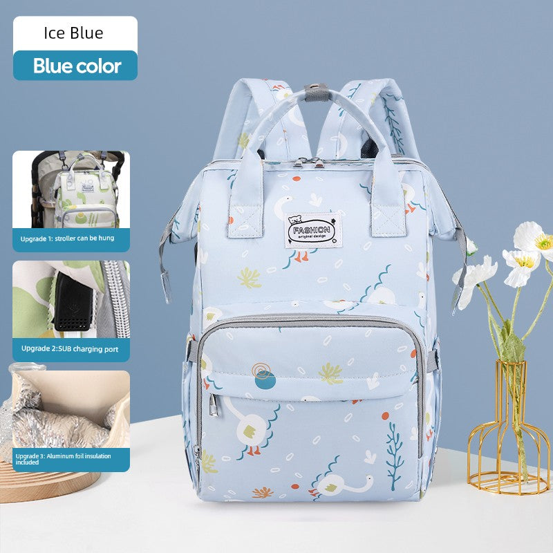 حقيبة مومياء خفيفة الوزن ذات سعة كبيرة للأم والطفل