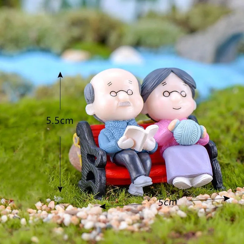 Miniature Fairy Garden Accessories Cute Kawaii Lovers Ornament Statue Figurines Home Garden Landscape Dollhouse Terrarium Decor