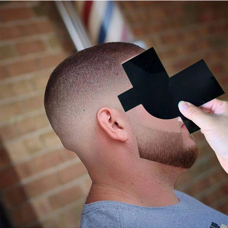 Hairline Enhancement Card Beard Line Up Shaping Tool Lineup Guide for Styling and Edging Shape Up Tool Multi-Use Hairline Guide