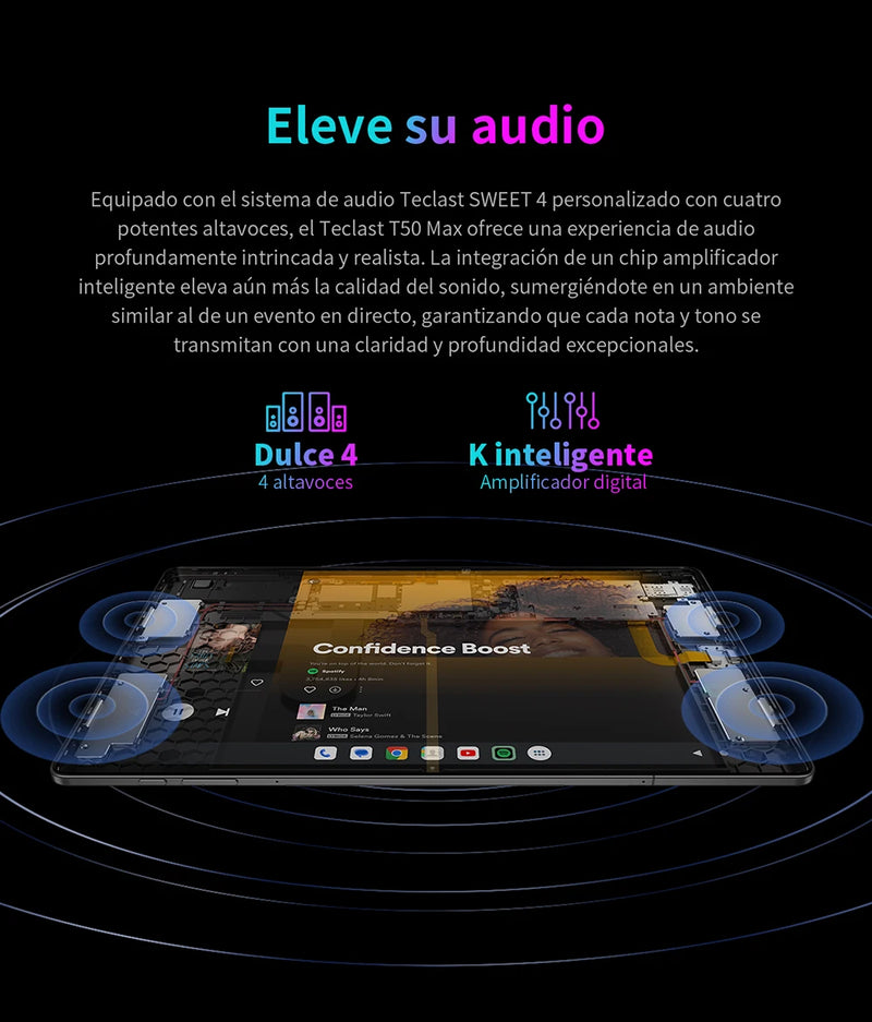 Teclast T50Max Android 14 Tablet 11 90Hz Refresh Rate Max 20GB RAM 256GB ROM Helio G99 CPU 8000mAh 18W Fast Charging 4G LTE GPS