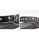 Classic Flip Design Punk Skull Men's Wrist Watch Stainless Skull Chain Elements Cool Fashion for Cosplay Lovers Watches