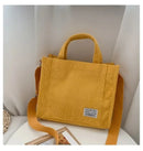 New Minimalist Corduroy Small Square Handbag Fashionable And Trendy Women's Shoulder Bag Versatile Handbag