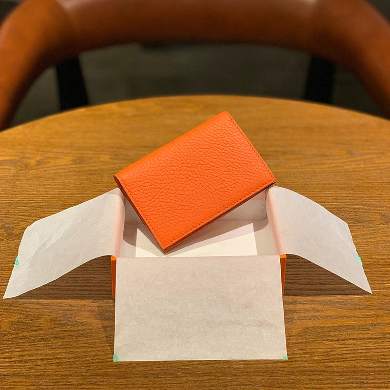 Real Pickup Wallet With Luxurious Design Unisex Ultra-thin Female Card Wallet Suitable For Driver's License Minimum Denim