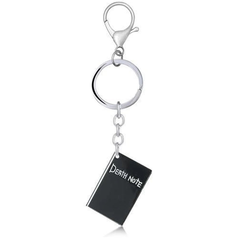 Anime Death Note Keychain Double L Black Notebook Pendant Keyring Cospaly Key Props for Women Men Jewelry Gifts Accessories