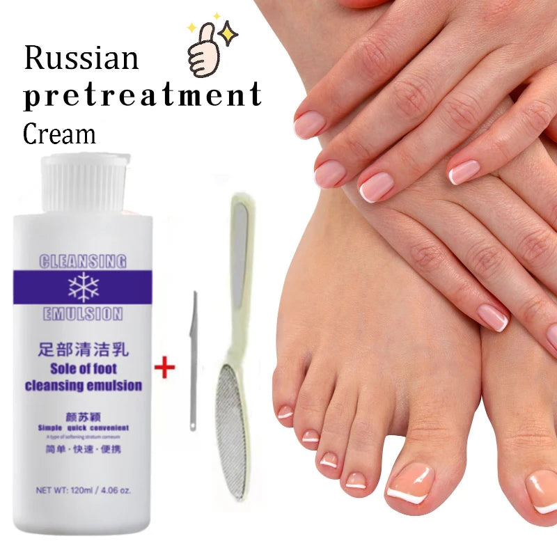 120ml Foot Exfoliator Softener 7 Seconds Remove Dead Skin & Calluses Foot Mask Anti-Cracked Heel Enhancer Nail Pedicure Kit