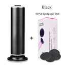 Herramientas eléctricas para pedicura, lima para pies, removedor de callos y piel muerta, máquina para limpiar y cuidar los pies, papel de lija de repuesto.