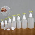 50PCS 5/10/15/20/30/50ml Empty Plastic Dropper Bottle Paint Beauty Oil Squeezable Refillable Bottle Cosmetics Storage Wholesale