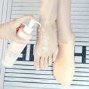 Silicone Moisturizing Foot Socks, 2 Pack, for Dry and Cracked Feet - with Body Lotion Soothing Massage Pedicure Care Kit