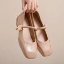 أحذية ماري جين النسائية الجديدة 2024، أحذية أنيقة غير متعبة، فم ضحل، أحذية مسطحة بكعب منخفض للنساء