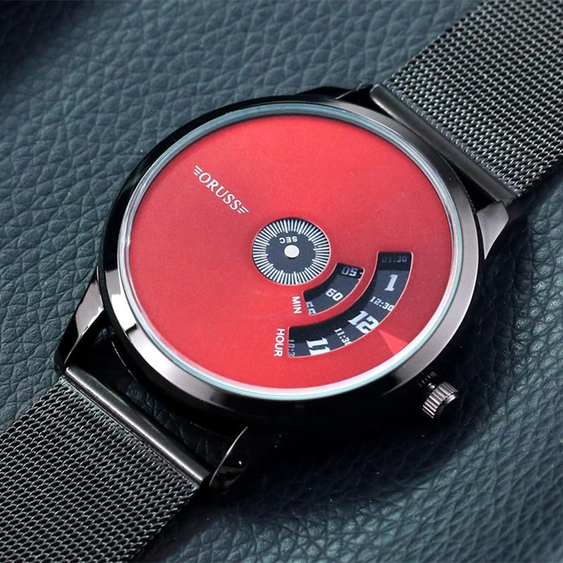 Automatic Movement Watch Men's Net With Authentic Waterproof Brand Steel Watch Black Technology Watch